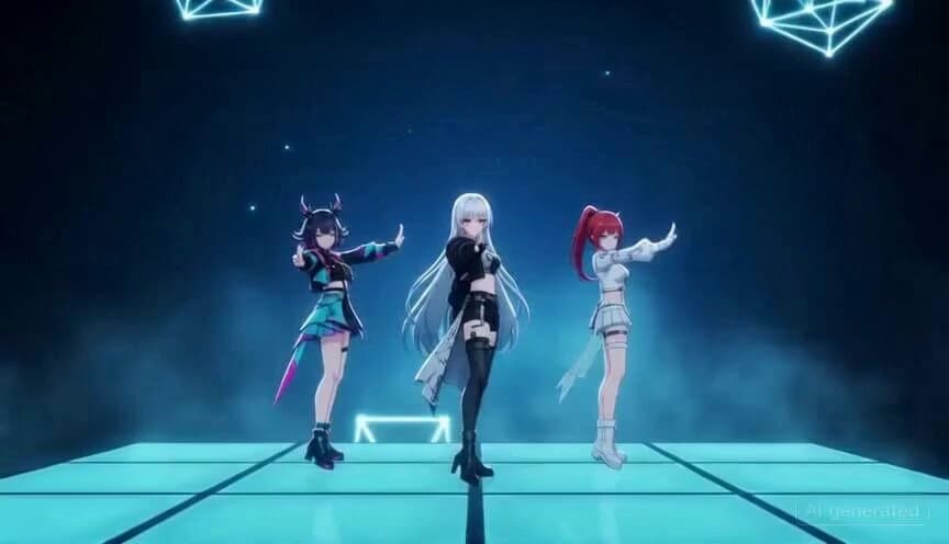 Anime Girls Cyberpunk Scene Prompt for Seedance 2.0 preview