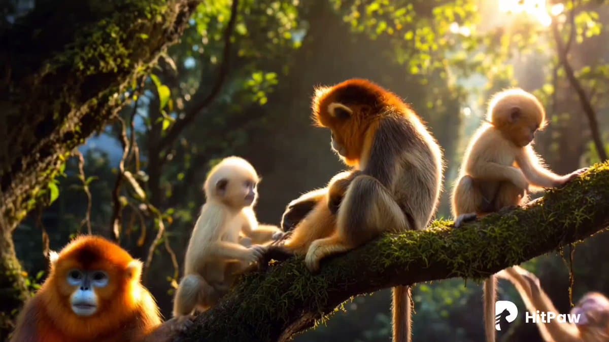 Monkey Family Sparrow Rescue Story preview