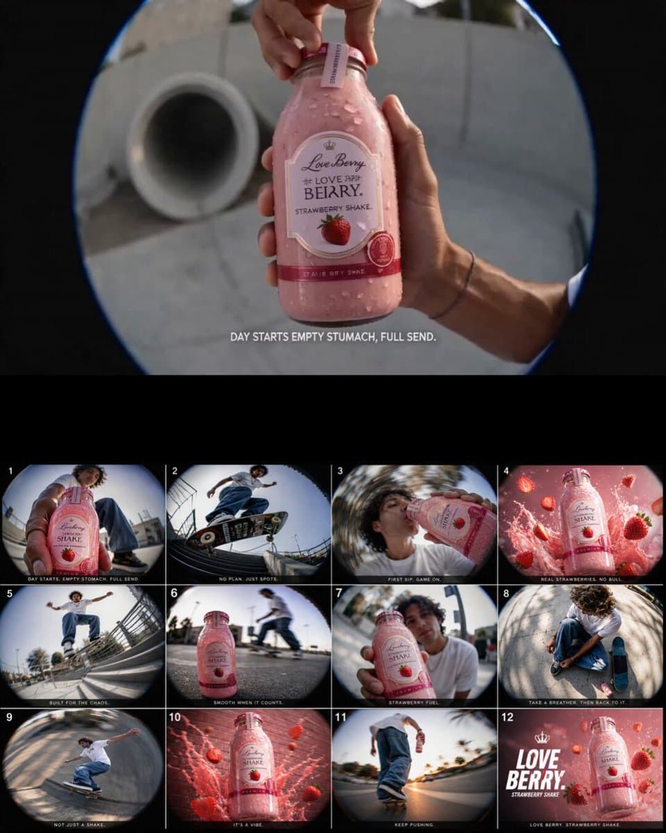 Retro Skate Video Strawberry Shake Ad preview
