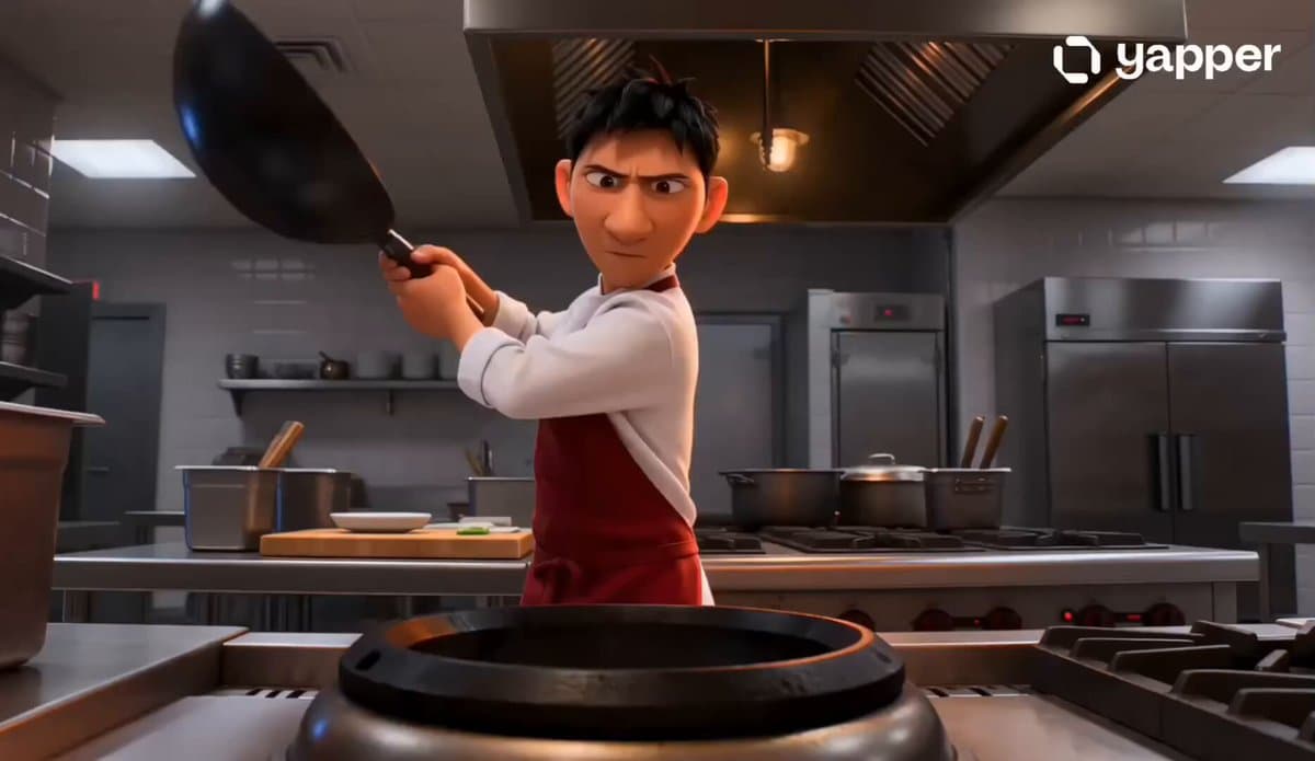 Pixar Style Wok Cooking Animation Storyboard preview
