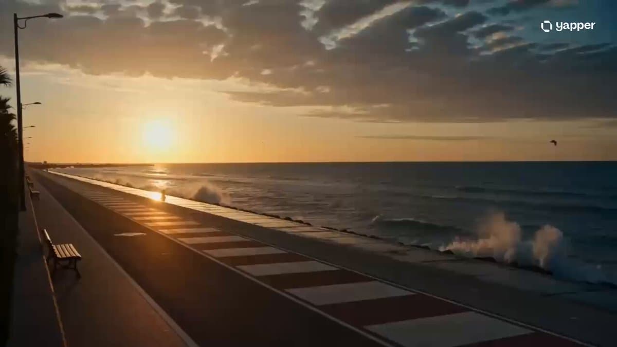 Seaside Sunrise Jogging Cinematic preview