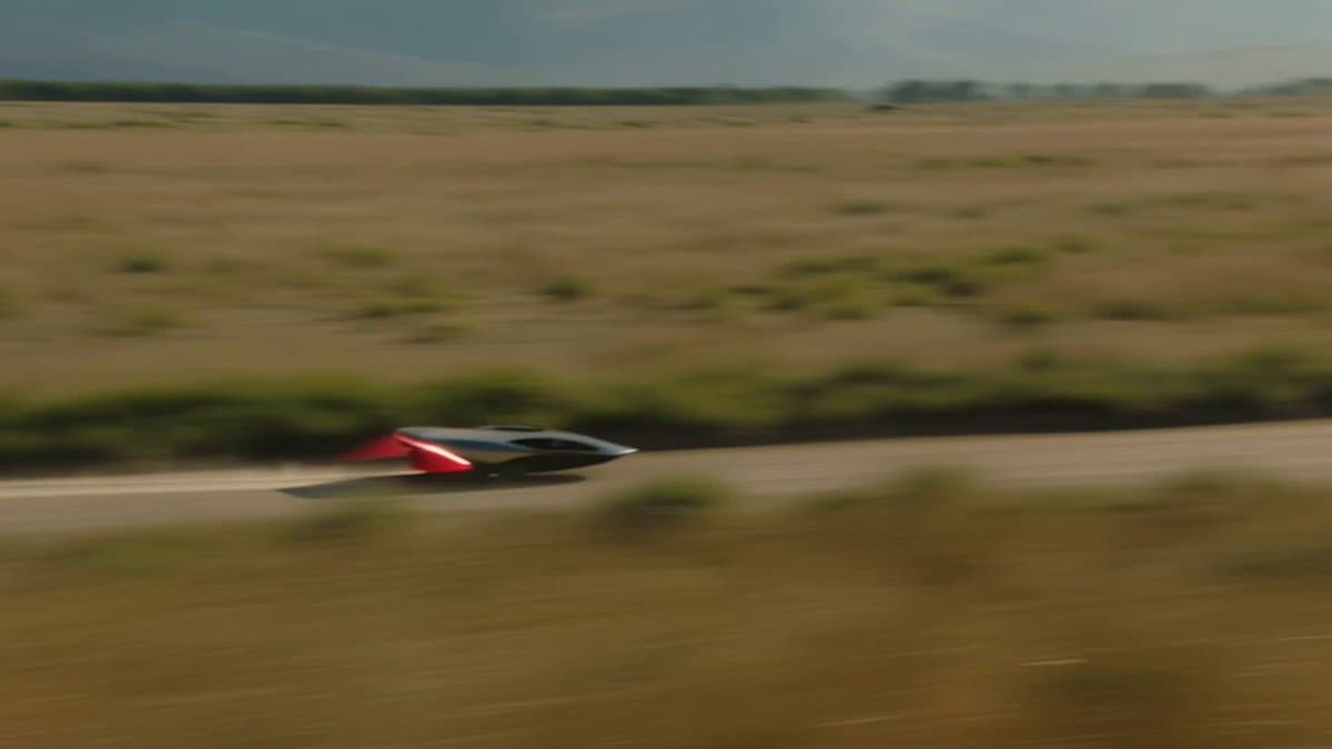 Futuristic Hovercraft on Savanna Hardpack preview