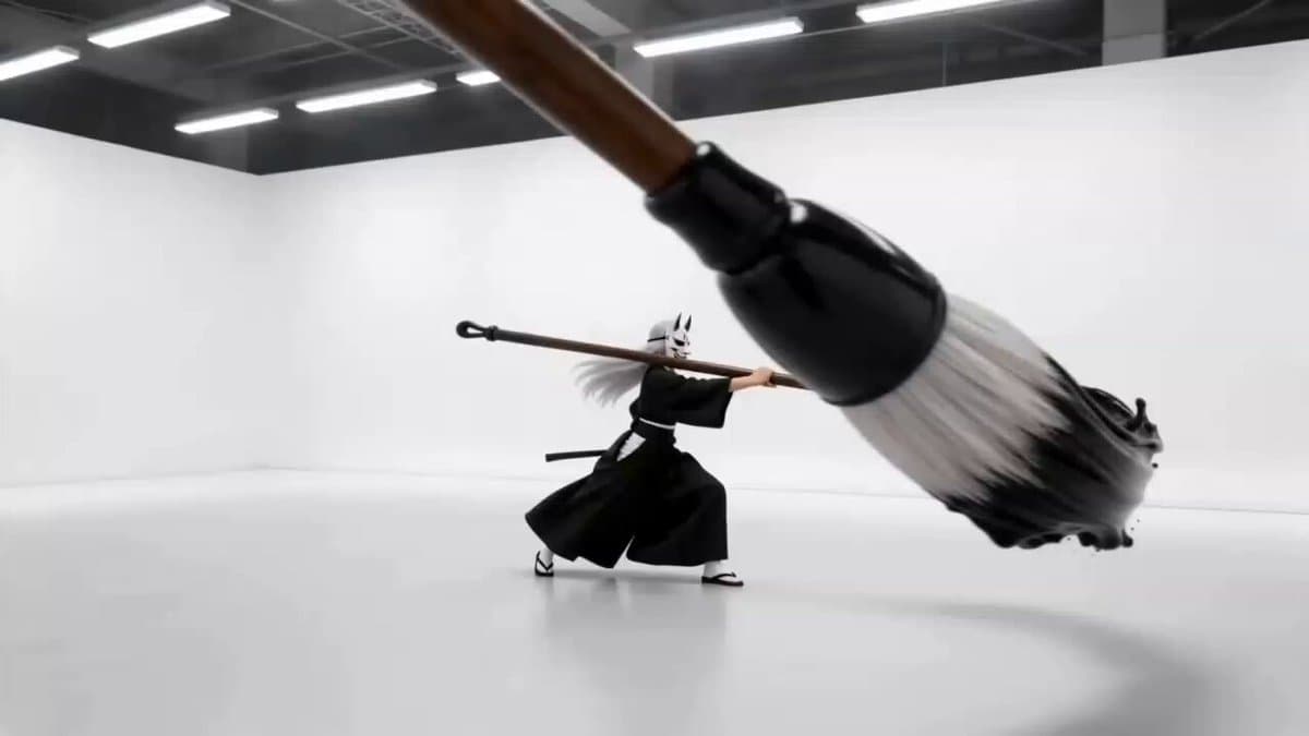 Sumi-e Samurai Ink Action Video preview