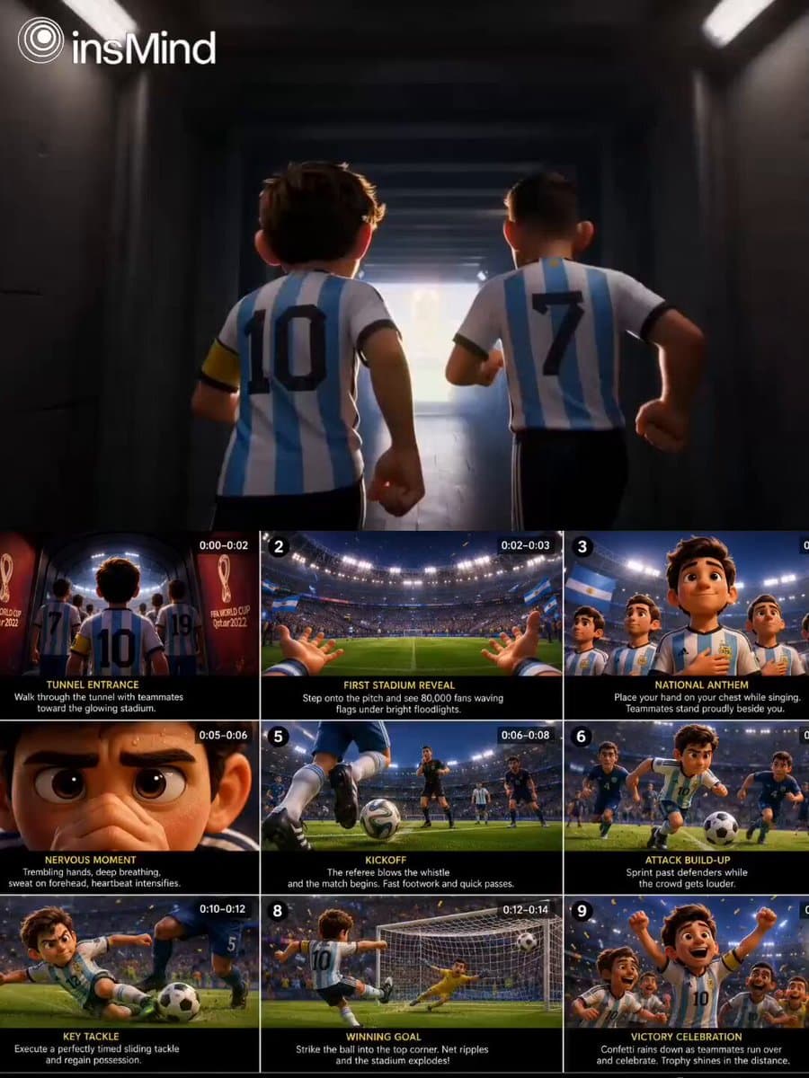 Pixar-Style World Cup Final Video preview