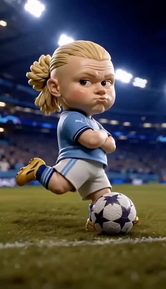 Pixar Style Haaland Animation preview