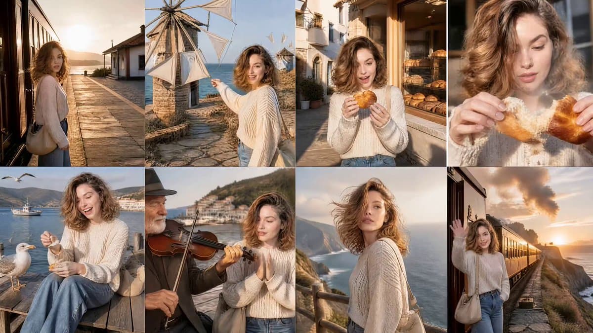 Cinematic Korean Woman Coastal Adventure preview