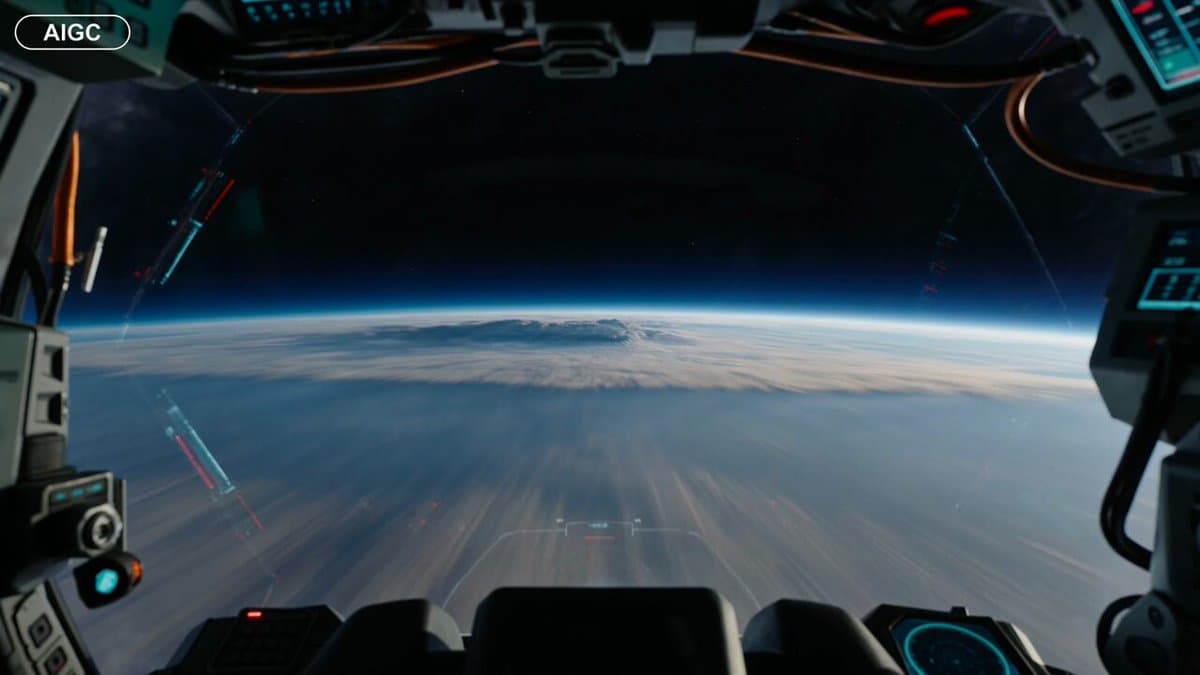 First-Person Spaceship Cockpit Flight preview