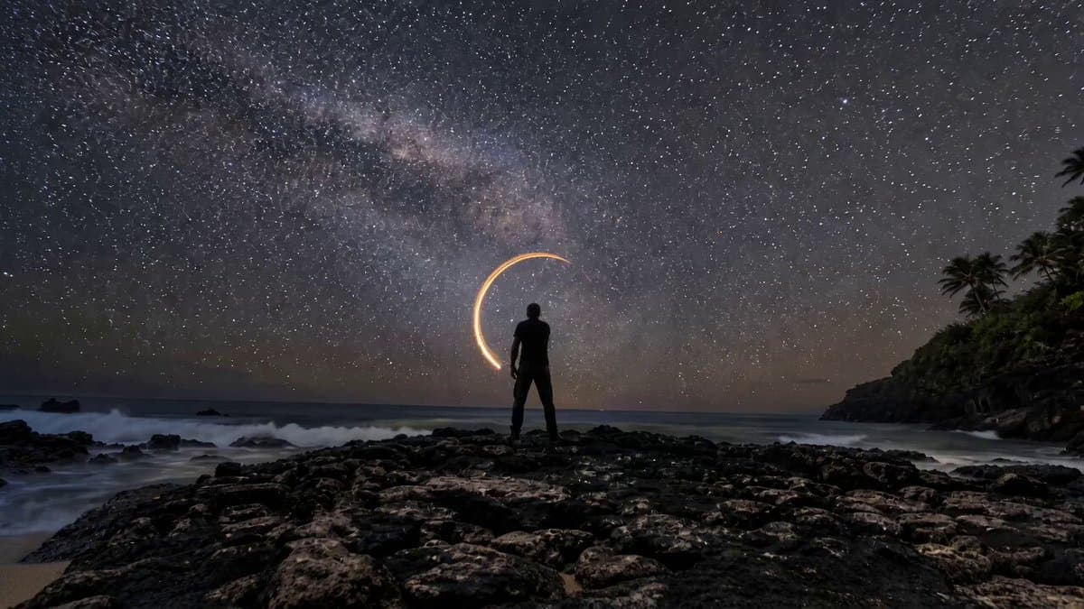 Amber Vortex Light Painting Video preview