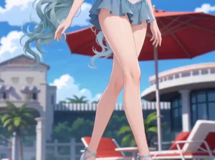 High-Quality Anime Swimsuit Video preview