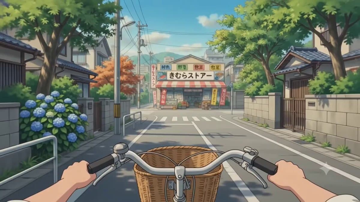POV Japanese Residential Neighborhood Bike Trip preview