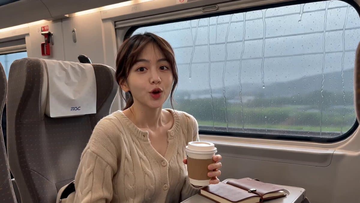 Realistic High-Speed Train Travel Vlog preview