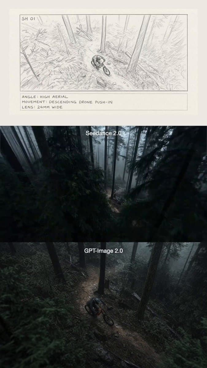 Mountain Biker in Misty Forest preview