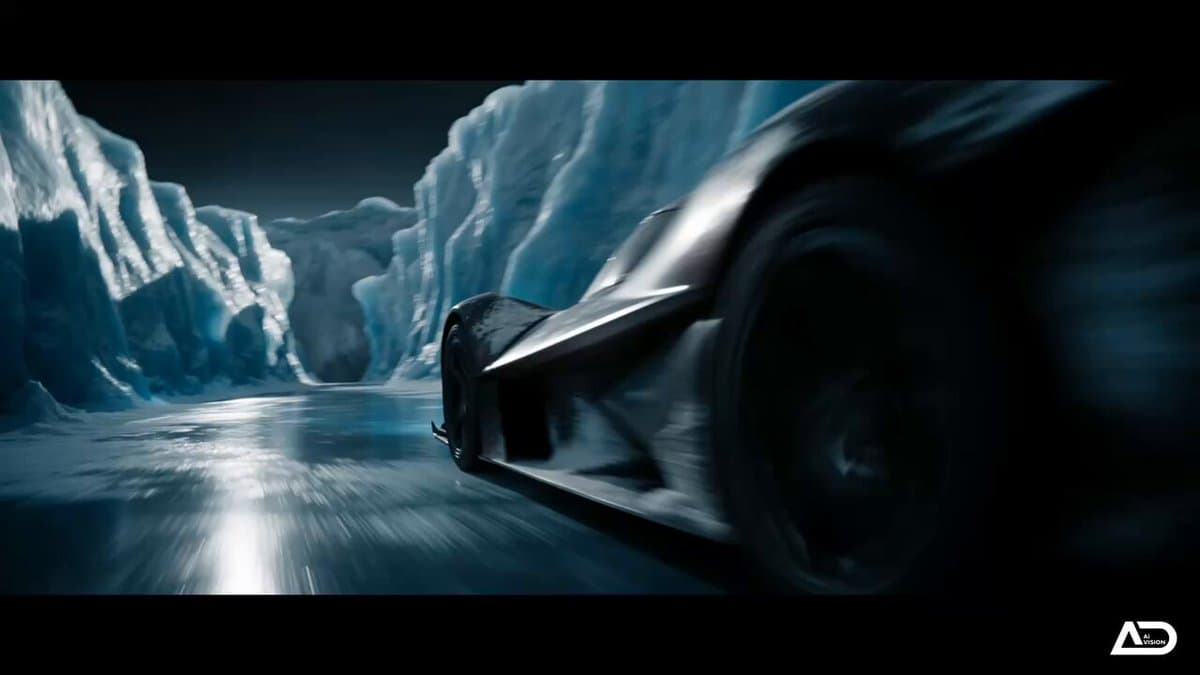 Futuristic Ice Canyon Racer Sequence preview