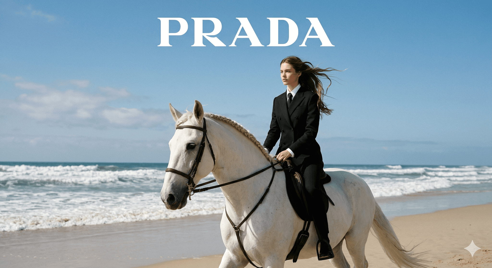 Editorial Luxury Fashion Campaign Image Of A Young Woman preview