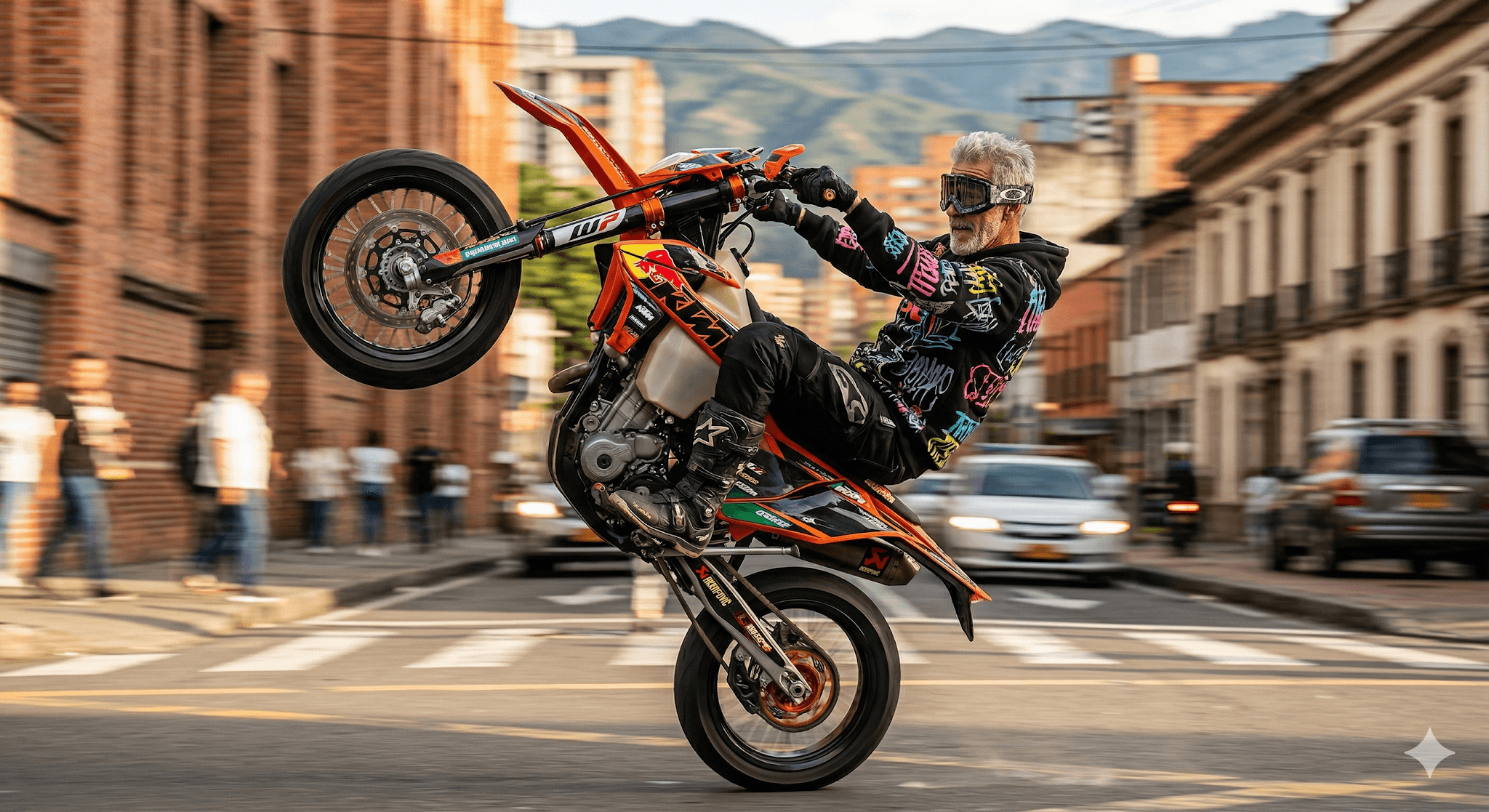 Cinematic Ultra-realistic Image Of A Male Motorcyclist... preview