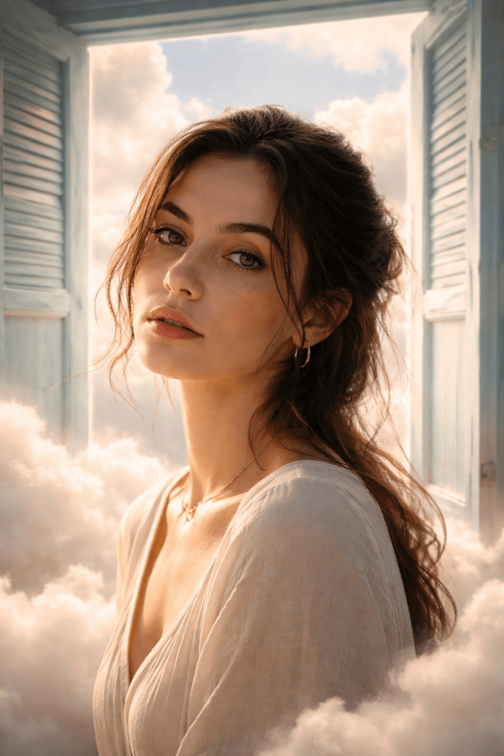 Surreal Young Woman In A Medium Shot preview