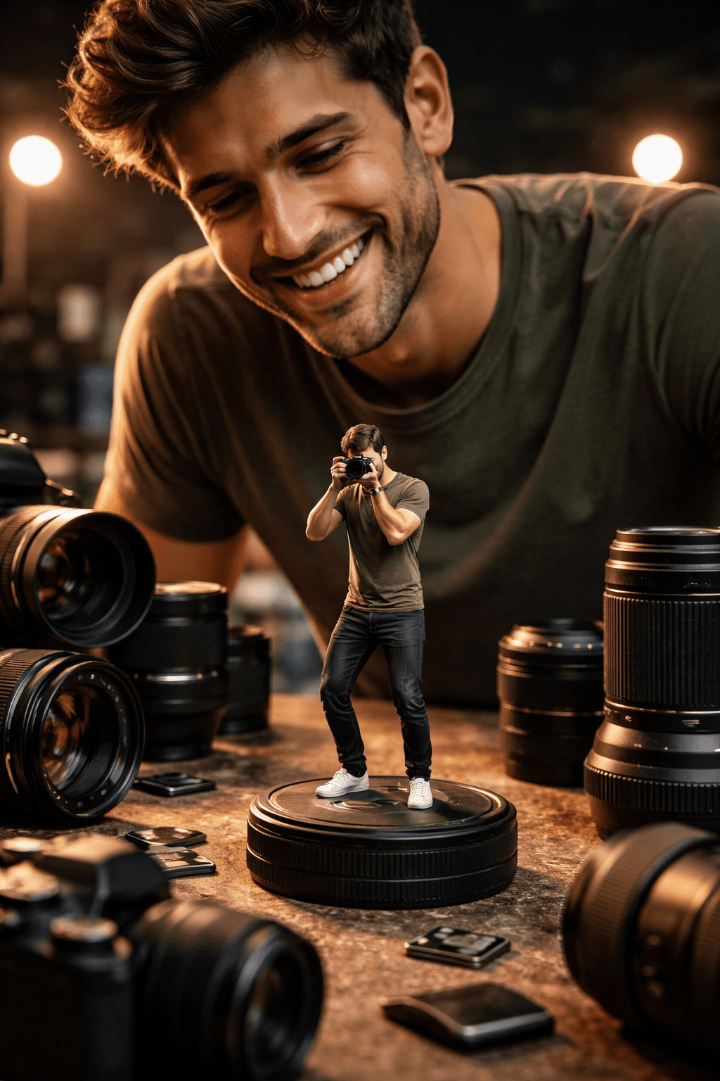 Surreal Photorealistic Studio Scene With Impossible Scale... preview