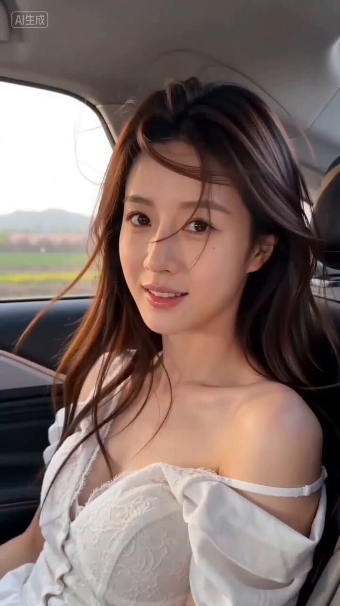Cinematic Video Prompt for Seedance 2.0: Woman in a Car with Wind and Cherry Blossoms preview