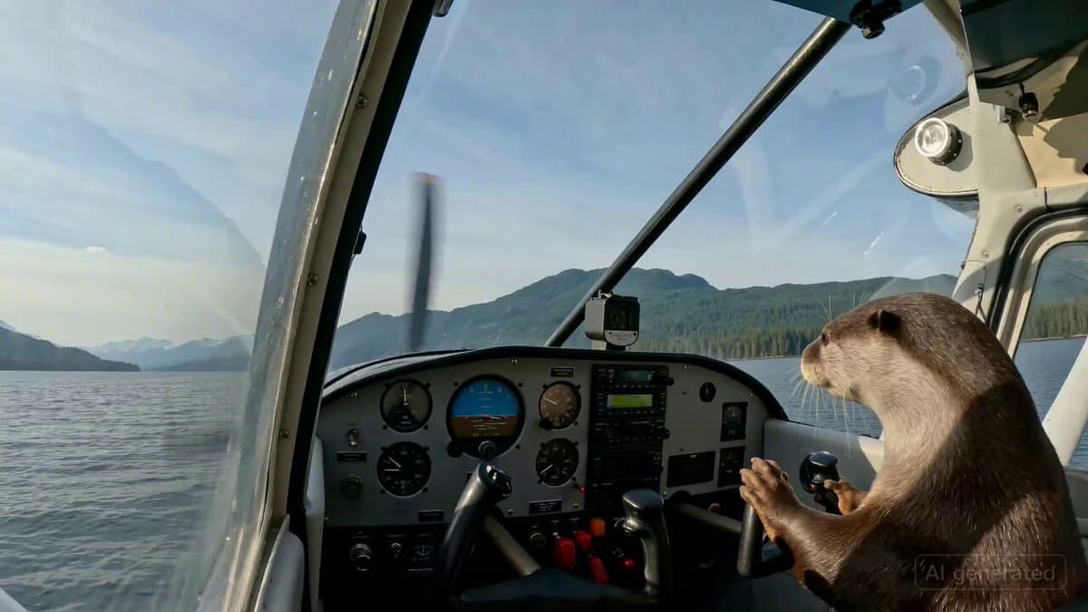 Nature Documentary: Otter Flying an Airplane preview