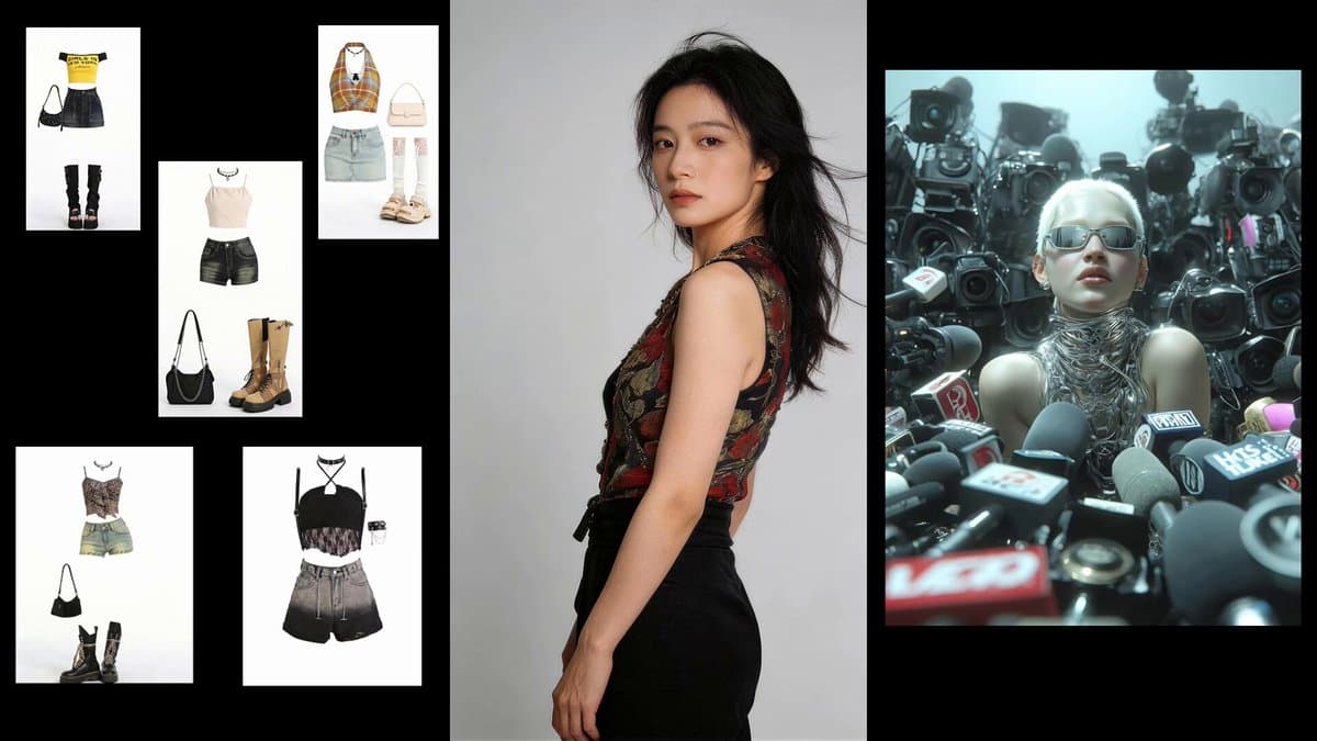 Fashion Sequence with Multiple Outfits and Effects preview