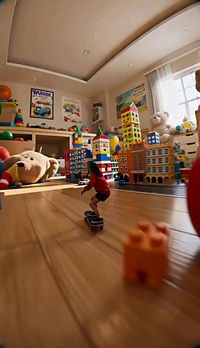 Miniature Skateboard Chase Scene preview