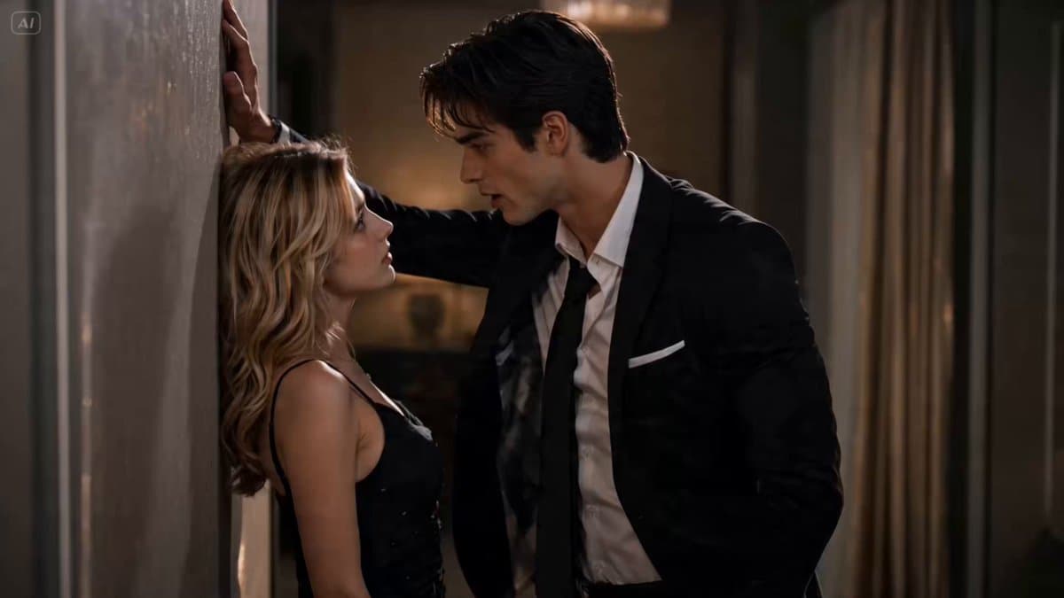 Romantic Comedy Scene: Wall Pin and Flirtation preview