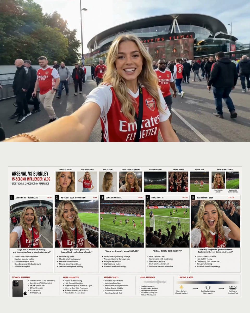 Arsenal Football Stadium Influencer Vlog preview