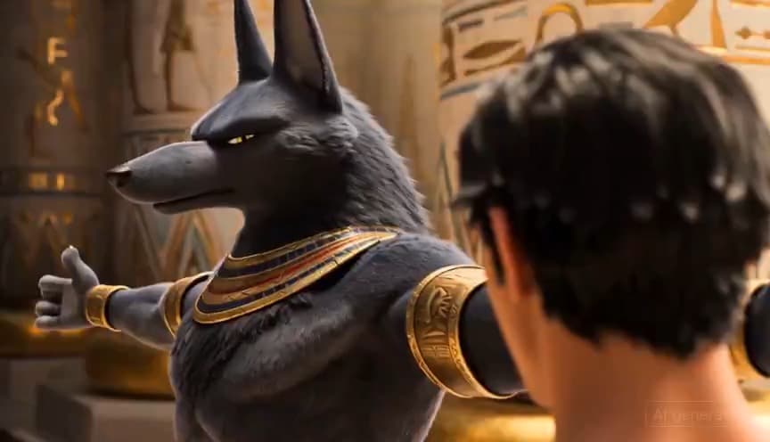 Egyptian God Anubis Animation Prompt preview