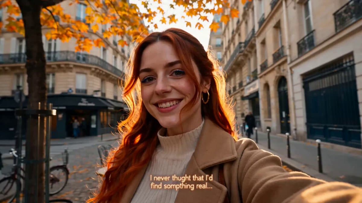 Autumn Paris Vlog Walking Selfie preview