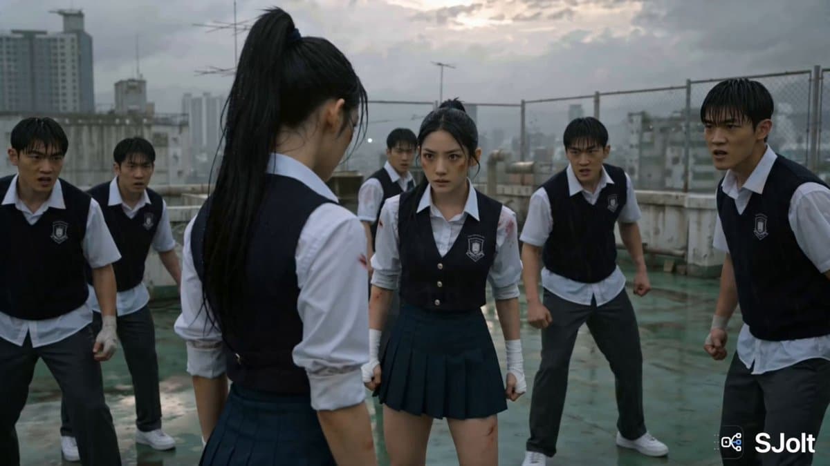 Korean Rooftop Martial Arts Fight preview