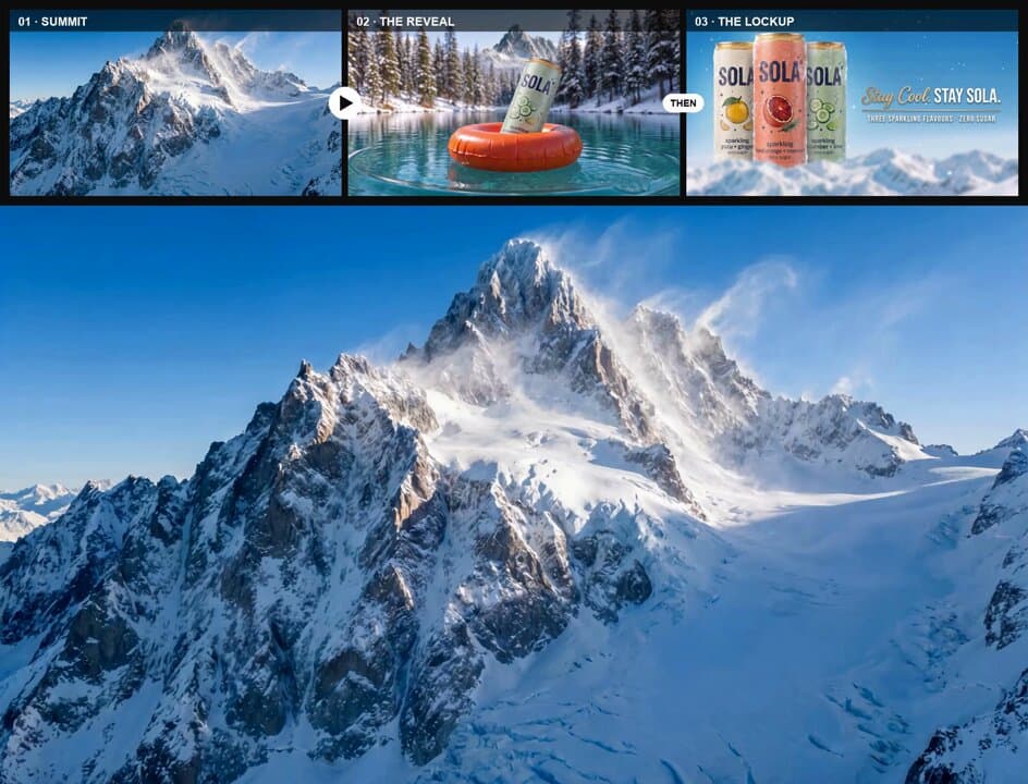 Mountain Summit to Glacial Lake Reveal preview