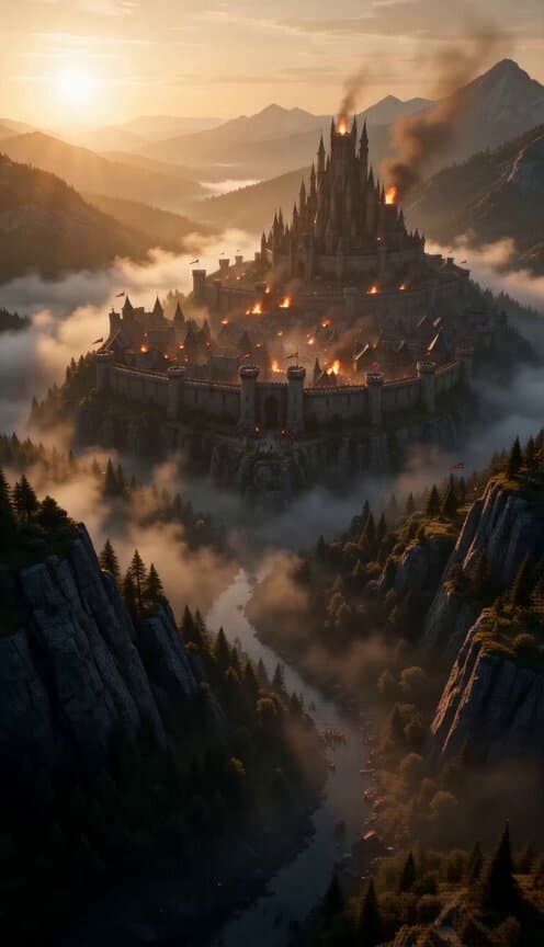 Continuous Cinematic Medieval Dragon Battle preview
