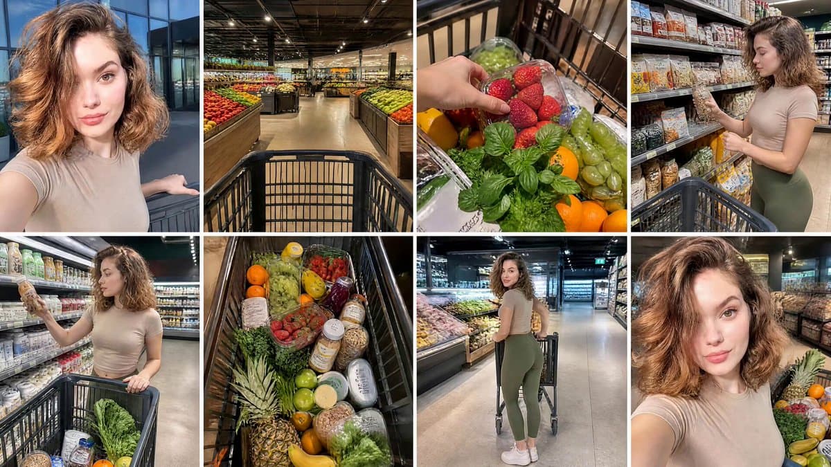 Realistic Grocery Shopping Vlog Sequence preview