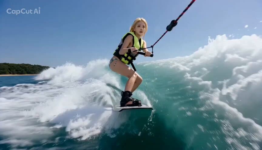 Realistic Wakeboarding Action Sequence preview