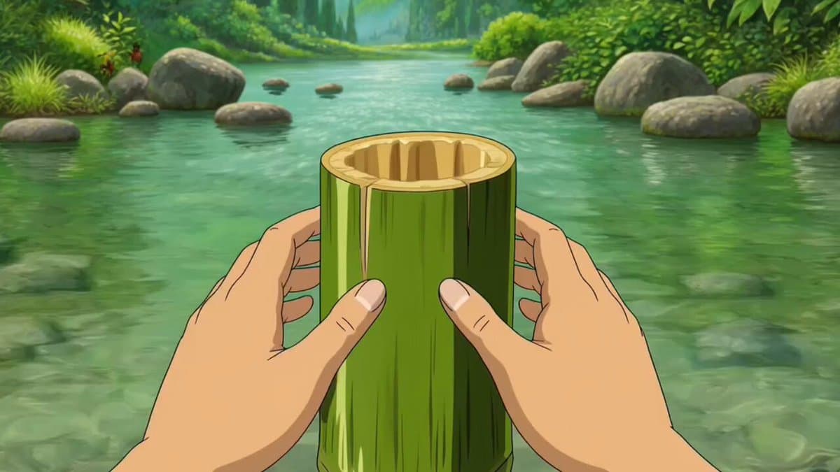 Studio Ghibli Inspired Bamboo Soup Scene preview