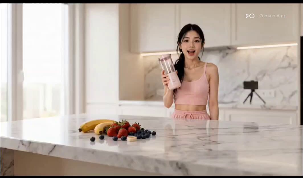 Portable Blender UGC Kitchen Video preview