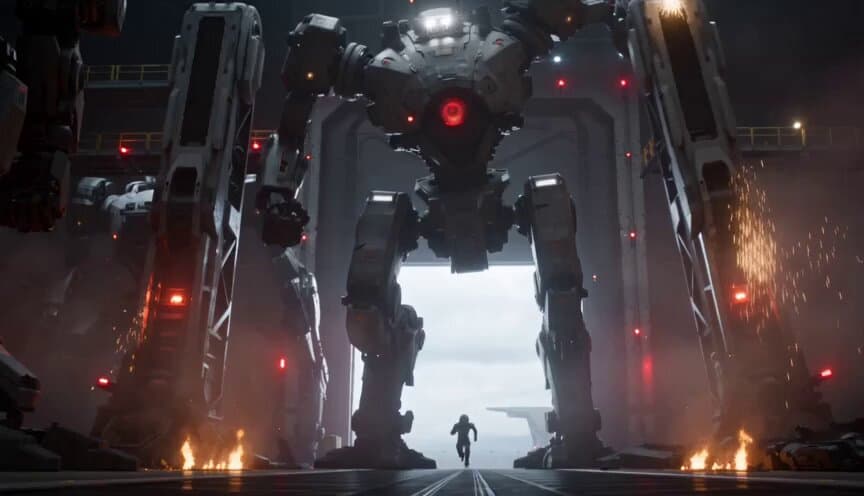 Collapsing Mech Hangar Escape preview