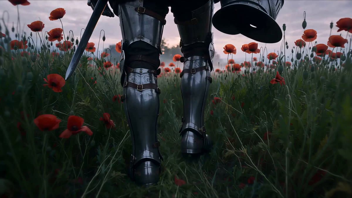 Cinematic Knight at Dawn preview