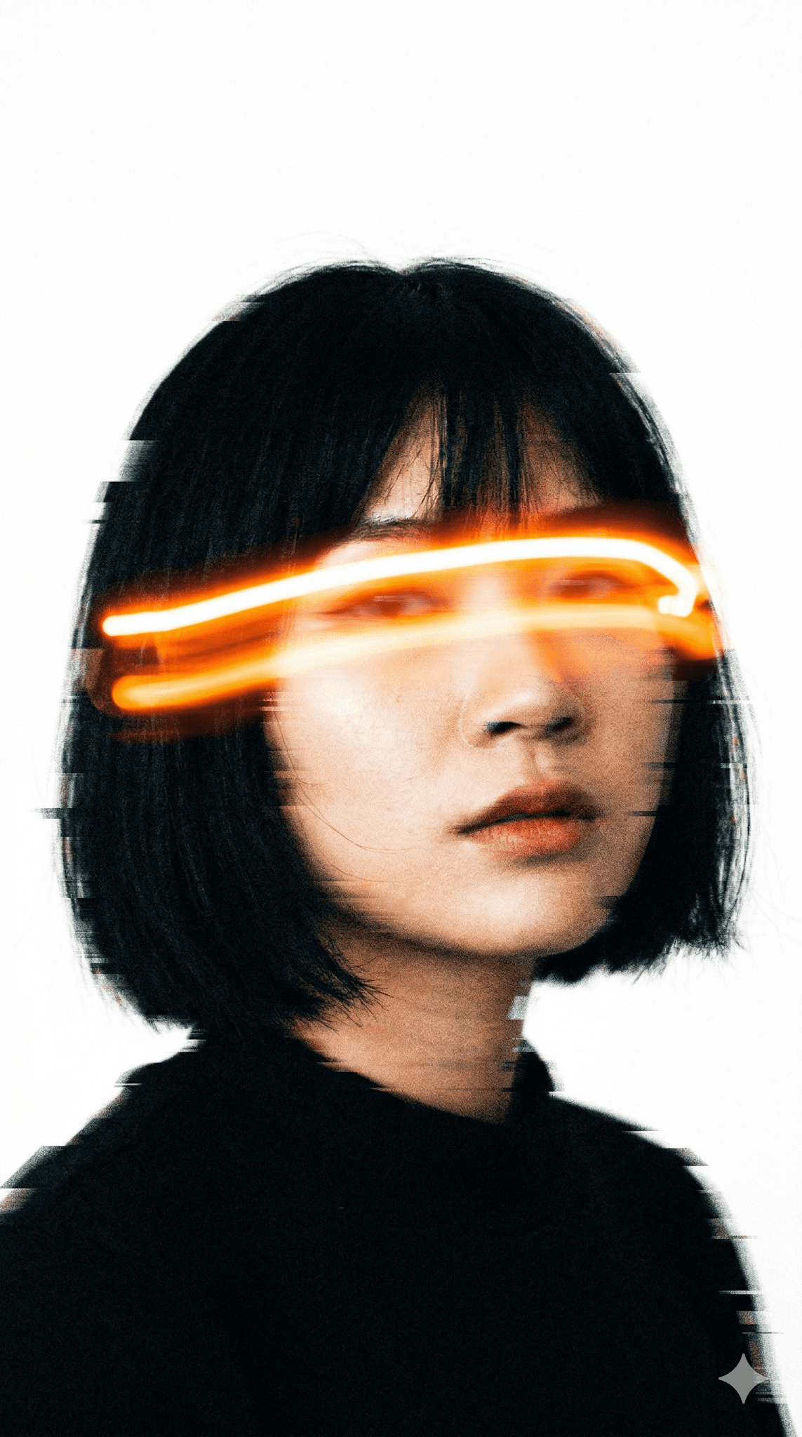 Surreal Asian Woman With Short Black Hair preview