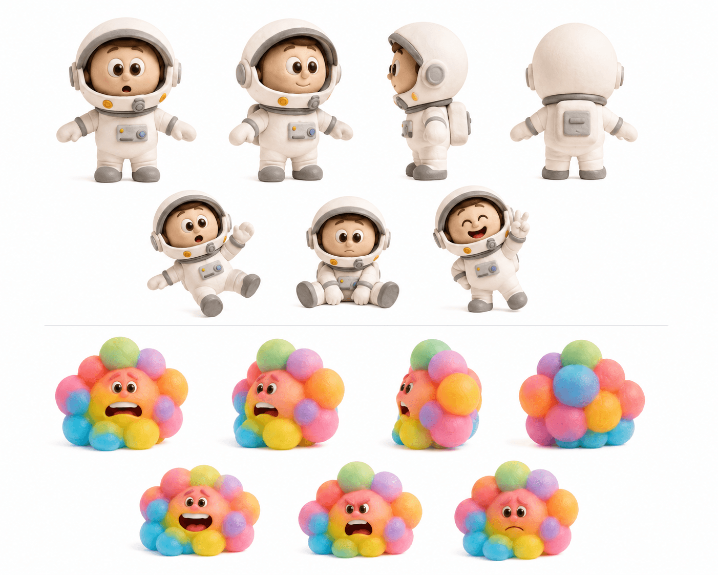 Clay 3D Space Animation preview